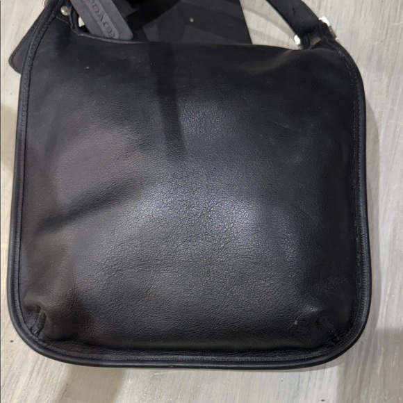Vintage Coach Hippy Flap Black Leather Crossbody Bag -9135 - Picture 11 of 15